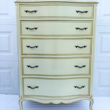 CUSTOMIZABLE French Provincial Highboy Dresser by Drexel, French Chic dresser, vintage antique dresser, chest of drawers, free nyc delivery 