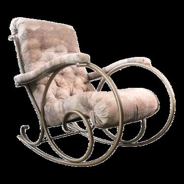 70s Tubular Rocking Chair