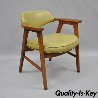 Vintage Mid Century Modern Danish Style Armchair Desk Office Chair Gunlocke C
