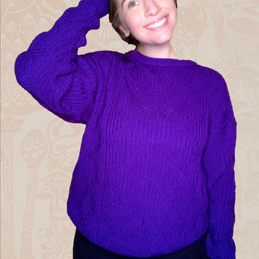 Purple Knit Sweater 