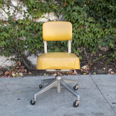 Vintage Mustard Tanker Chair