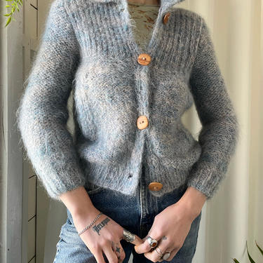 80s Mohair Cardigan Sweater