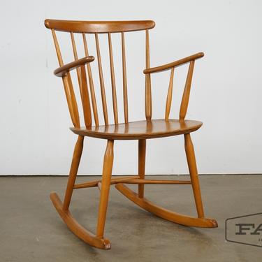 Danish rocking chair, manner of Folke Palsson