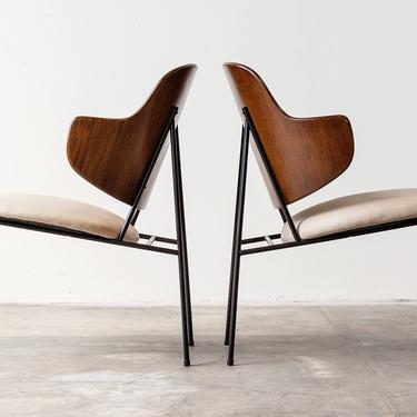 IB Kofod Larsen for Selig Penguin Chairs (A Pair) 