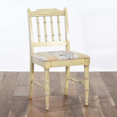 Barker Brothers Chippendale Bamboo Motif Accent Chair 