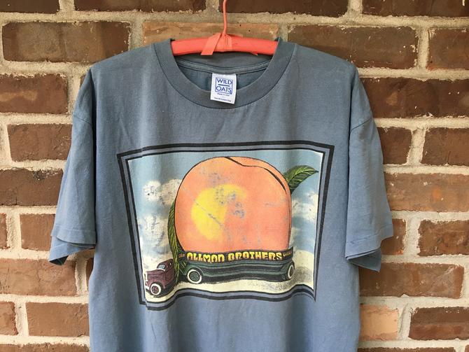 Details about   Allman Brothers Bros Eat A Peach Capricorn Record Label Women's T Shirt Tee 
