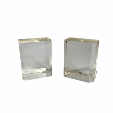 Vintage Lucite Bookends 