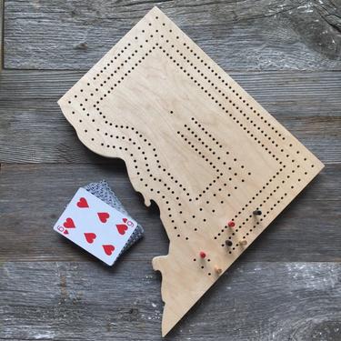 DC Map Cribbage Board 