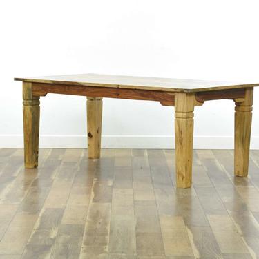 Rustic Solid Acacia Wood Dining Table, Jaipur