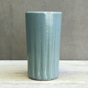 Porcelain Ceramic &amp;quot;Pillar&amp;quot; Tall Cup  -  Glossy &amp;quot;Sky&amp;quot; Blue 