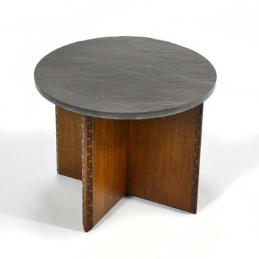 Frank Lloyd Wright Slate Side Table by Henredon