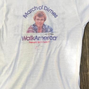 Vintage March of Dimes Walk America John Beisemier Prevent Birth Defects Graphic T-Shirt 