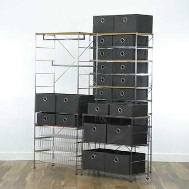 Crate & Barrel Modular Shelving Unit Closet Organizer 