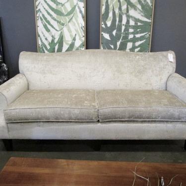 CURVED BACK SOFA WITH TEXTURED FABRIC