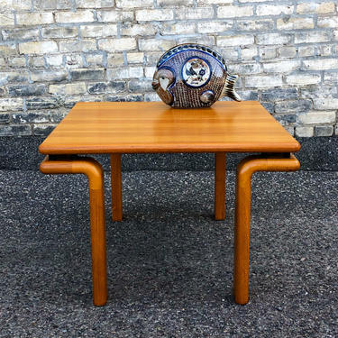 Solid Teak Accent-coffee Table With Floating Top 