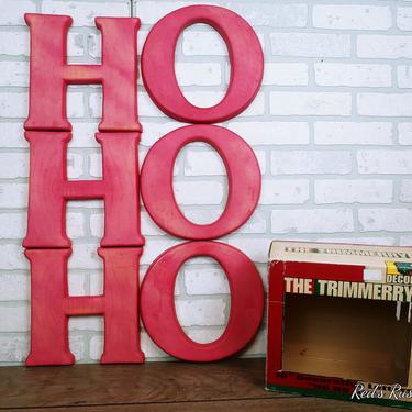 1999 Christmas The Trimmerry Ho Ho Ho Letters Sign 