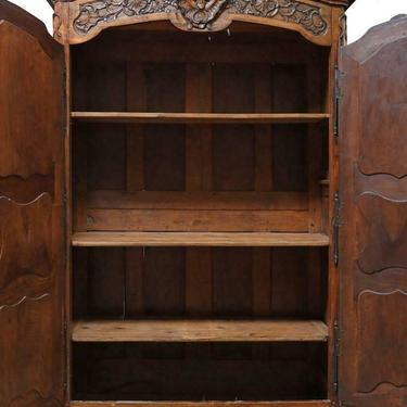 Antique Armoire, French Provincial,Louis XV, Walnut Enormous, 10 Feet, 1800's!
