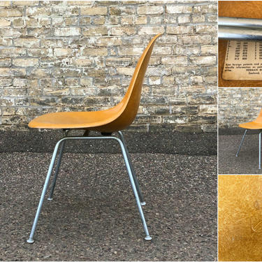 Eames Molded Fiberglass Chair &#8211; Ochre Dark 