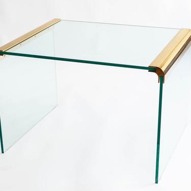 Leon Rosen Pace Collection Gold and Brass Cocktail Table 