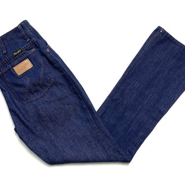 Vintage 1970s Women's WRANGLER Bootcut Jeans ~ measure 27 x 31 ~ Made in USA ~ Flare Leg / Western ~ 27 Waist / size 5 