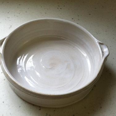 handmade brie baker, white bowls, brie bowls, mini casserole, ceramic bowl, small serving bowl 