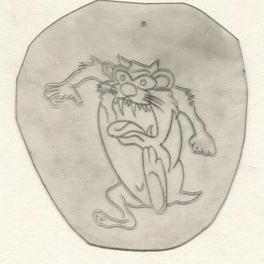 Taz Vintage Traditional Tattoo Acetate Stencil from Bert Grimm's Shop 