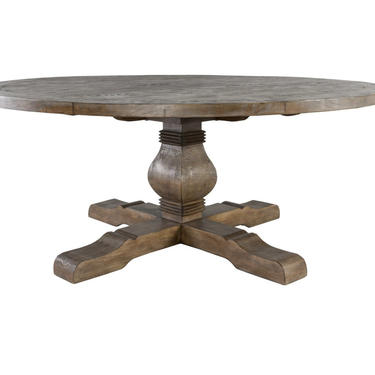 72&quot; Reclaimed Round Pine Dining Table by Terra Nova Designs Los Angeles 