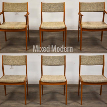 Danish Modern Teak Dining Chairs - Set of 6 