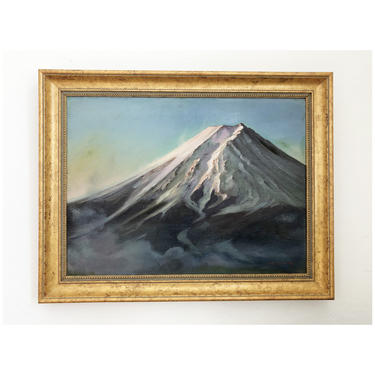 Vintage Impressionist Mountain Oil Painting / FREE SHIPPING 
