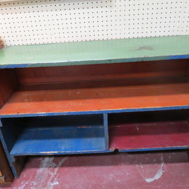 Vintage Antique primitive wood shelf unit, c1930.