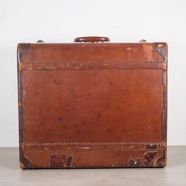Monogrammed Medium Leather Luggage c.1940