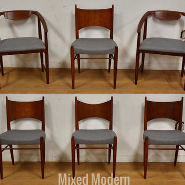 Grey Kipp Stewart Cherry Dining Chairs - Set of 6 