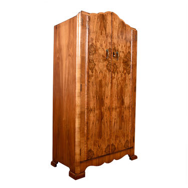 Burled Wood Multifunctional Armoire \/ Storage Cabinet \/ Chest