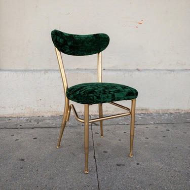 Emerald Green Crushed Velvet Dining Chair