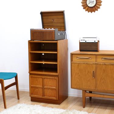 Mid Century Turntable HIFI Record Cabinet by Nathan Furniture 