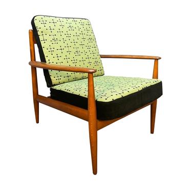 Vintage Danish Mid Century Modern Lounge Chair by Grete Jalk for France and Daverkosen 