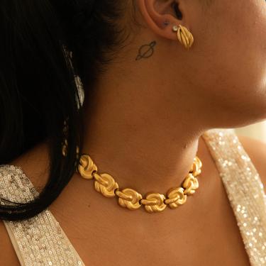 Vintage Goldtone Organic Link Collar | THE OPULENCE COLLECTION 