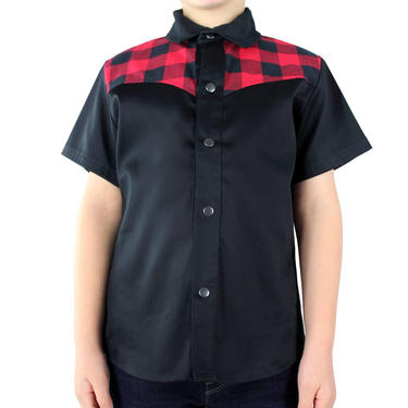 Boy's Red and Black Western Top 