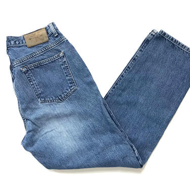 Vintage 1990s Women's CALVIN KLEIN Jeans ~ measure 29.5 x 29 ~ Easy Fit /  Mid Rise / Straight Leg ~ size 7 ~ 29 30 Waist 