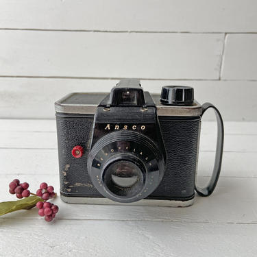 Vintage ANSCO Ready Flash American Roll Film Camera from the 1950s - Mid Century Modern Photo Prop/Bookshelf Decor | Rustic, Perfect Gift 