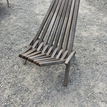 Tamarack folding wooden outdoor chair