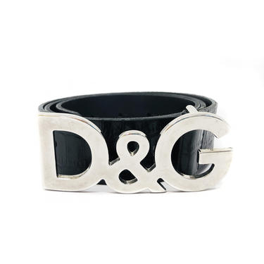 D&G Silver Logo Belt