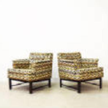 Pair Edward Wormley for Dunbar Petite Lounge Chairs