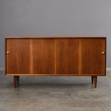 5ft Mid Century Walnut Sideboard Credenza Danish Modern 