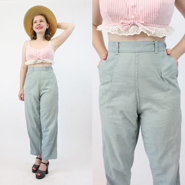 1950s jeans denim workwear medium large | high-waisted pants  | new in 