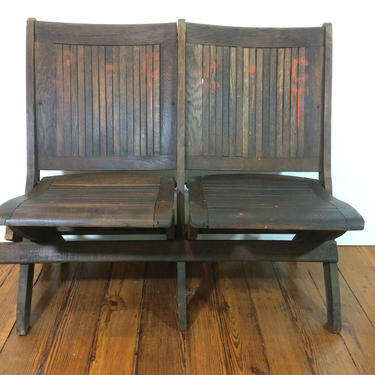Vintage theater folding chairs 