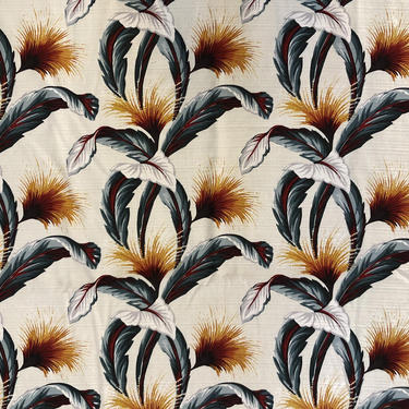 Vintage Aloha Cotton Fabric with Stunning Tropical Print by Hoffman Fabrics 
