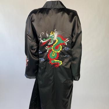 Black Robe w/ Rad Embroidered Dragon