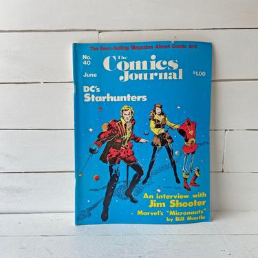 Vintage Comics Journal Magazine #40 Wonderwoman, DC&#39;s Star Hunters, Interview With Jim Shooter // Vintage Memorabilia Collector // Gift by CuriouslyCuratedShop