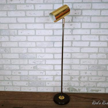 MCM Mid Century Modern Brass Articulating Floor Lamp 